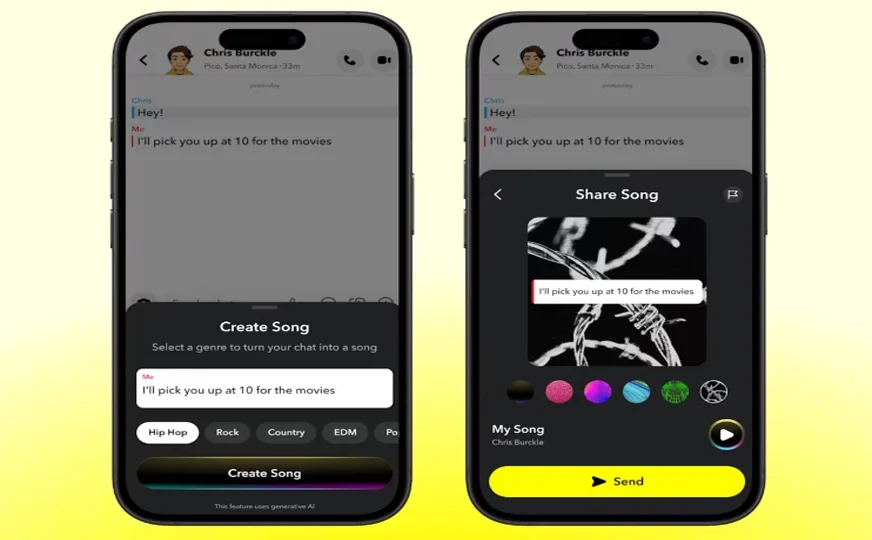 Snapchat introduces feature that turns messages into songs