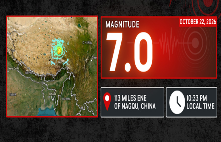 7-magnitude earthquake hits China, casualties feared