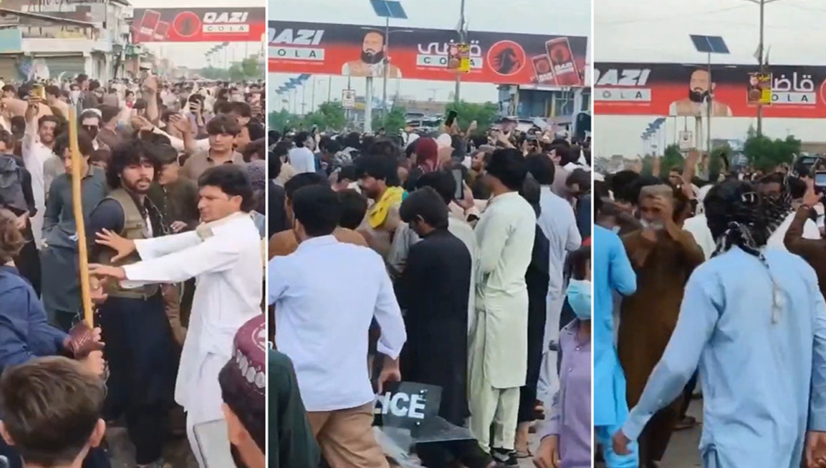 Political Protest or Staged Drama? PTI Troublemakers Burn Police Uniforms Brought from Home