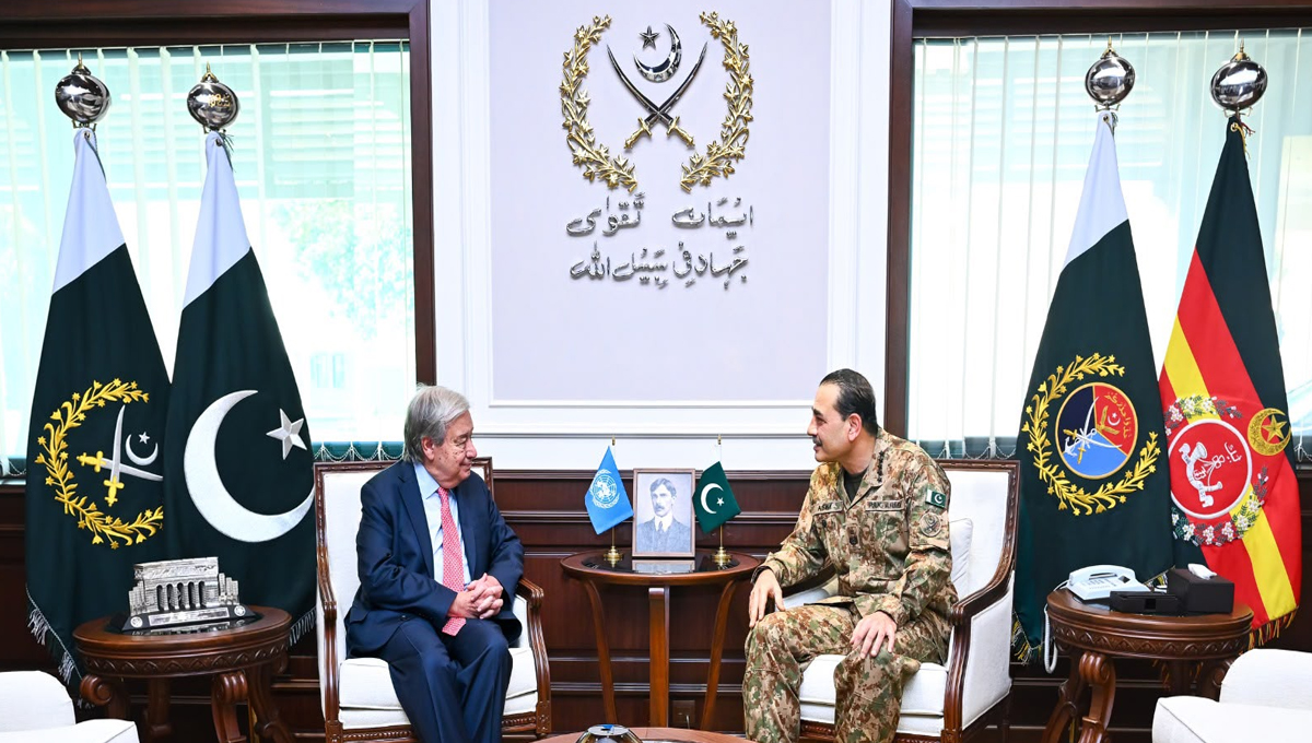 UN Chief Guterres Meets Field Marshal Asim Munir, Praises Pakistan’s Peacekeeping Role